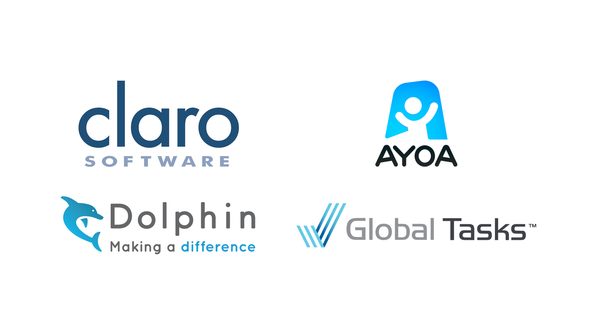 Claro Software, AYOA, Dolphin and Global Tasks
