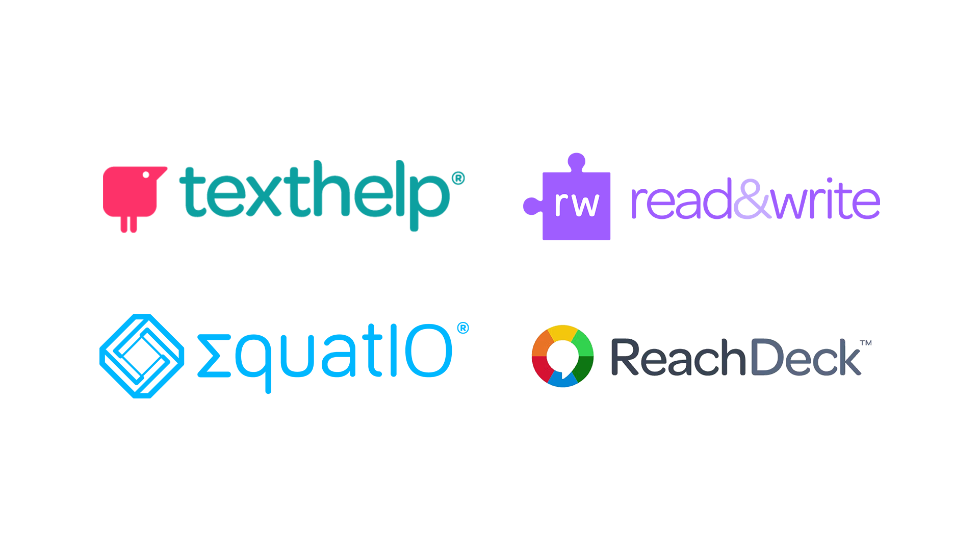 Texthelp, Read & Write, Equatio and Reach Deck